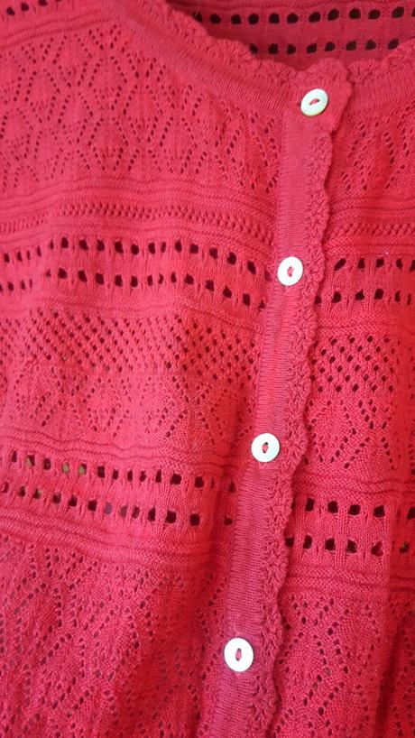 Bavlnené pletené tričko, papaya,s