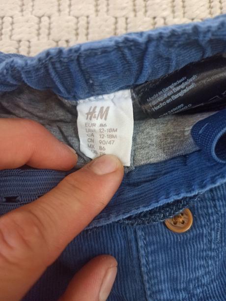 Menzestrove detské nohavice, h&m,86