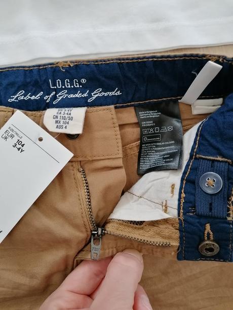 Nohavice 3/4, tričko, mikina, h&m,104