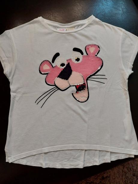 Tricko s flitrami, zara,140