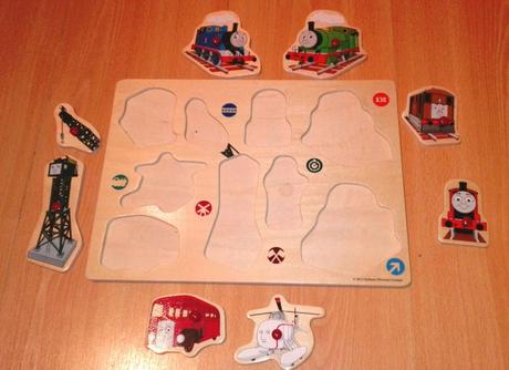 Velke drevene thomas puzzle, 