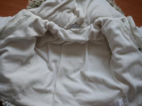 Hrubá biela next vetrovka s kozusinkou, next,104