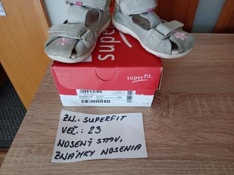 Dievčenské sandále zn.superfit veľ.23, superfit,23