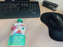 babylove kapsička bio vodný melón a banán v jablkách, 100 g