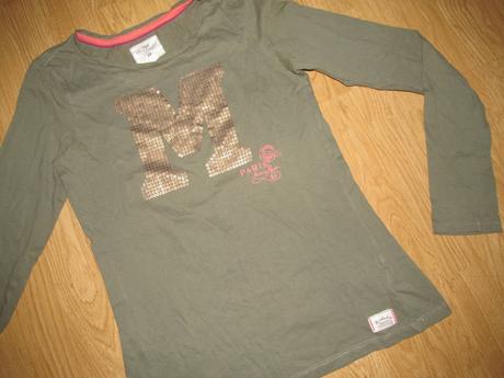 Kaki zelené tričko v. 170, h&m,170