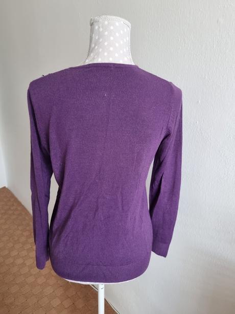 Fialový svetrík marks & spencer m, marks & spencer,m