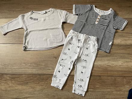 Set legíny, tričko, mikina, 74