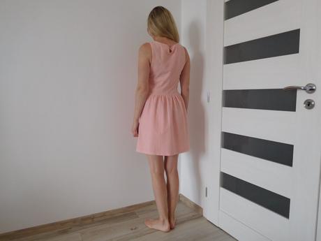 Marhuľkové dámske šaty letné-l,, l