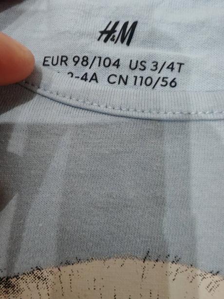 Tričká 2ks, h&m,98