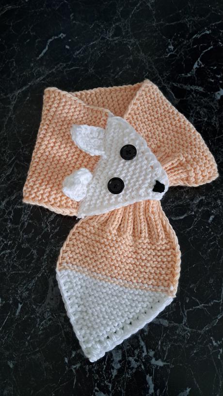 Ručné robený šálik líška, 80