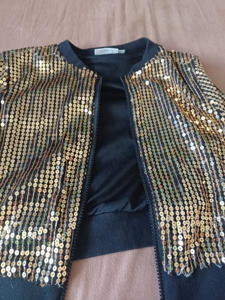 Slavnostná flitrová bundicka, kappahl,134