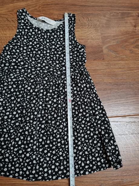 B1578i šaty, kvetinky, h&m,98