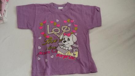 Fialové tričko s havkom, 92