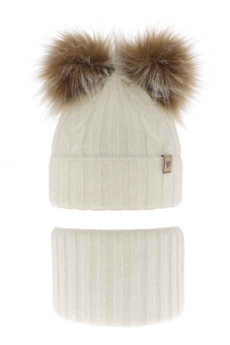 Dievčenský set čiapka a nákrčník amala, 48 / 52 / 54