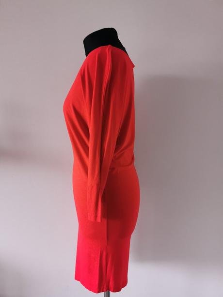 Červené pohodlné šaty s voľným strihom bodyflirt, bonprix,s