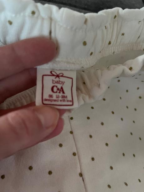 Len oprate nohavice krasne s maslickou, c&a,86