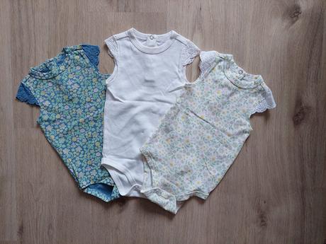 Dievcenske body s cipkou vel.74/80, tchibo,74