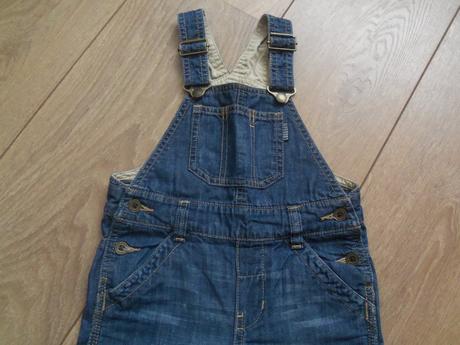 Modré rifle na traky zn. h&m, h&m,80