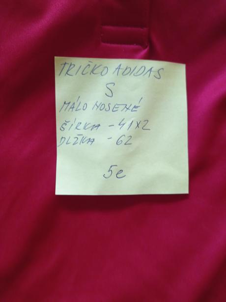 Sportove tricko -adidas-s, adams,s