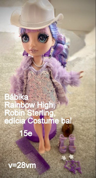 Bábika zn.rainbow high, robin sterling,