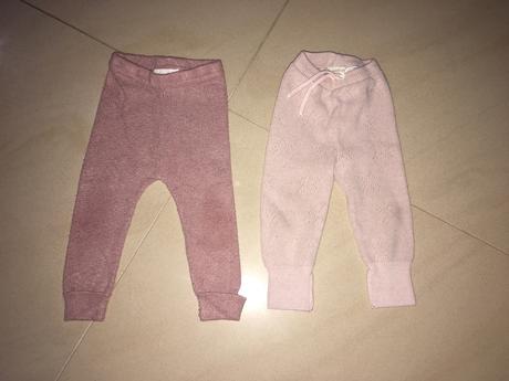 2 x pletene leginy, zara,74