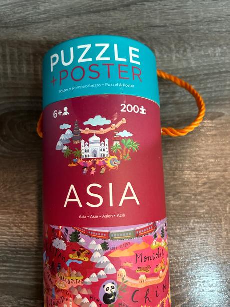 Crocodile creek puzzle s plagátom ázia,