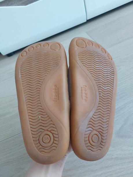 Kožené barefoot balerínky froddo mary j pink shine, froddo,35