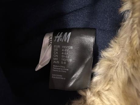 H&m baranička v.110/128, h&m,122
