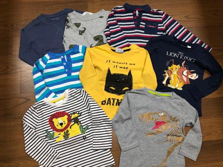 Trička 8 ks - v. 98, 86–98