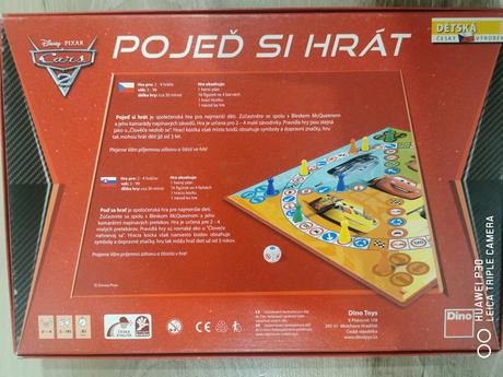 Cars spoločenská hra,