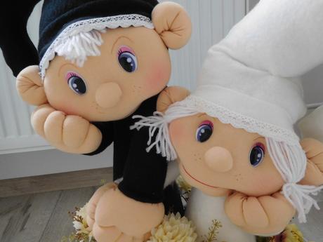 Škriatkovia na privítanie dekorácia ku vchodu, 