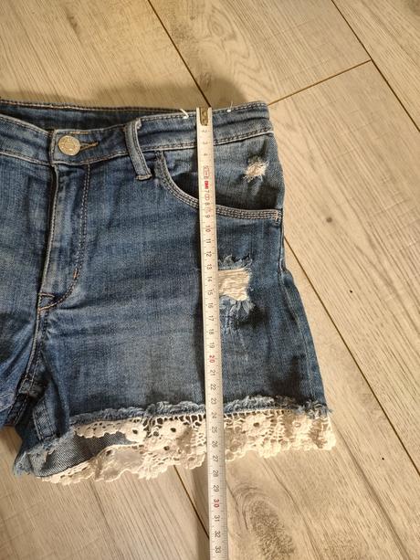 Riflové šortky, denim,158