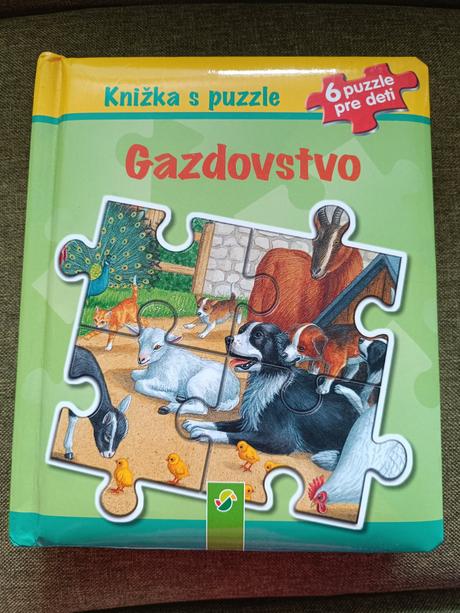 Gazdovstvo kniha s puzzle,