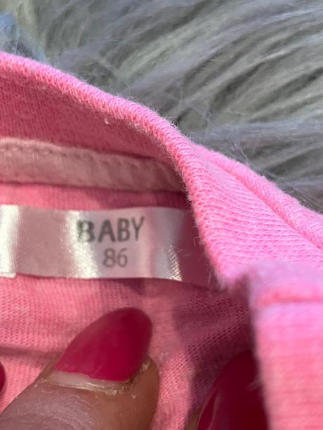 Dievčenské tričko s nápismi baby (86), 86