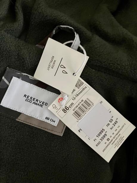 Zimná chlapčenská bunda reserved veľ.86, reserved,86