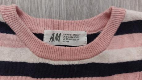Šaty h&mv. 98/104, h&m,104