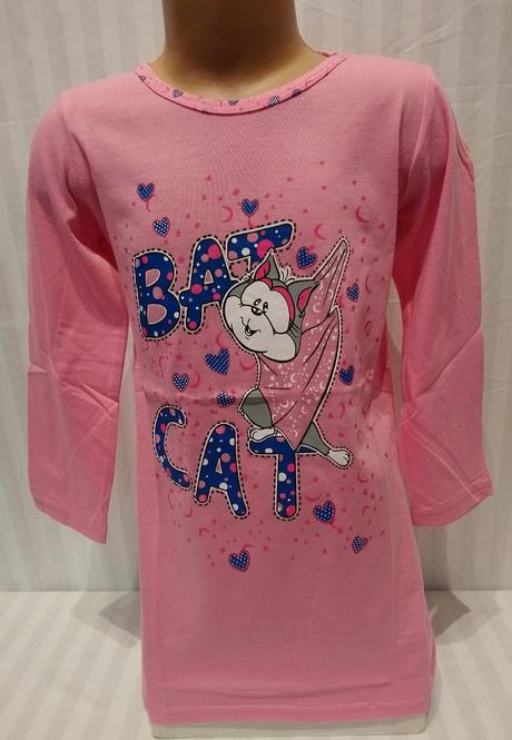 Ružová nočná košeľa bat cat, valerie dream, 116 cm, 116