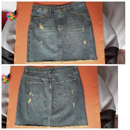 Riflová sukňa v.m/l, ralph lauren,42