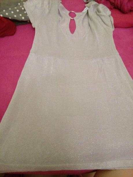 Strieborny top, new look,38