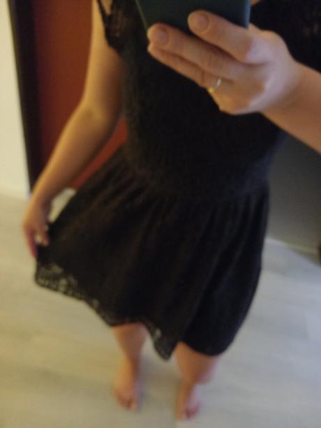 36 čipkované saty, h&m,36