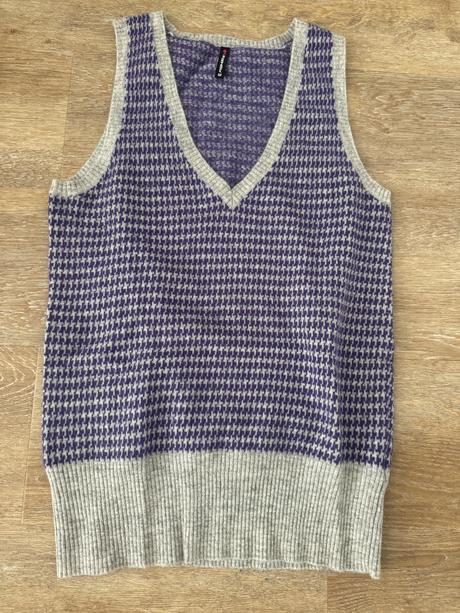 Vlnená vesta s/m, fishbone,m