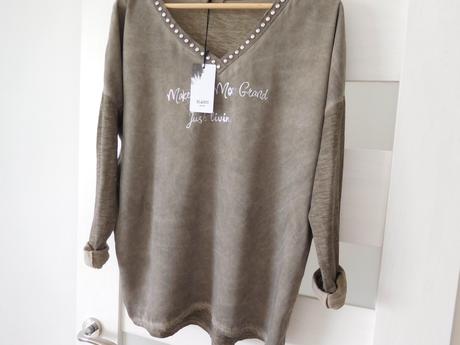 Tričko s dlhým ruk. ležerného strihu-l/xl bavlna, l