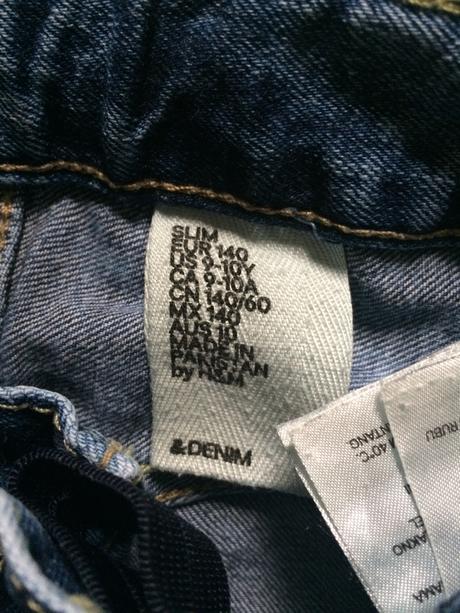 Rifle slim 140/9-10 rokov, h&m,140