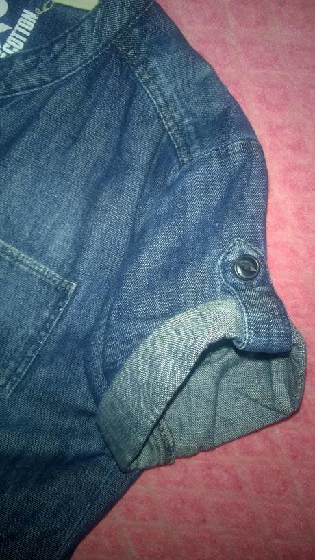 Riflové šaty h&m vel 134/140/146, h&m,140