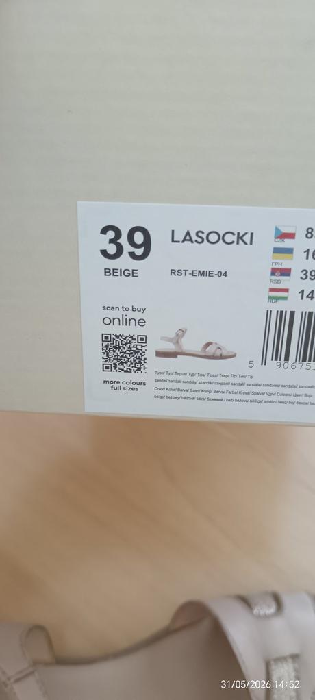 Sandále, lasocki,39