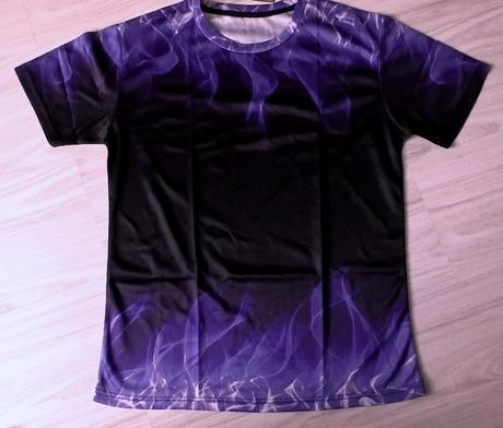 Tričko čierno fialové v. m/l, l / m