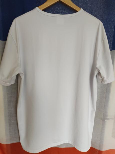 Biele tričko - kocúr pohoda, xl