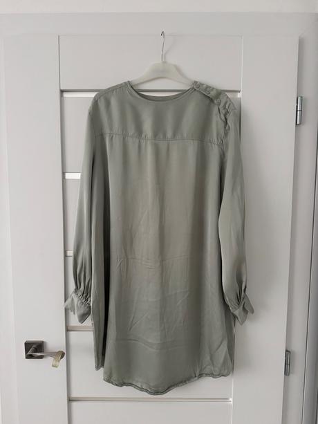 Satenove šaty, h&m,38