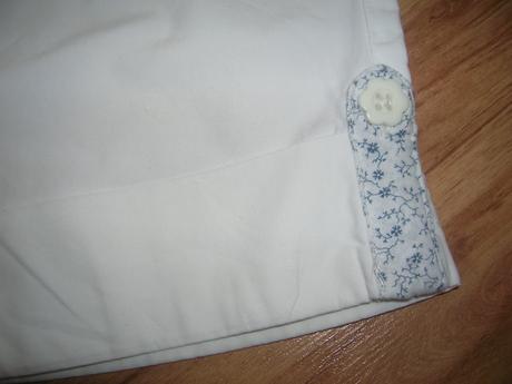 Biele 3/4 šortky, next,104