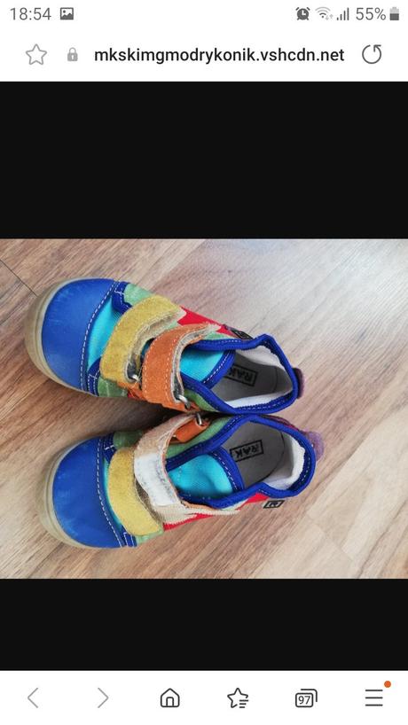 Prechodné topánky rak, rak,22